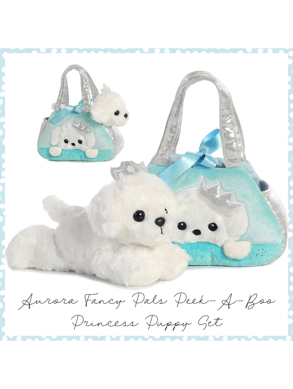 Aurora World Fancy Pals Peek-A-Boo Princess Puppy